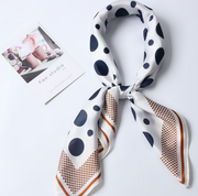 Women silk scarf square shawl hair neck dot print scarves
 Material:100% silk feeling (Polyester)
 
 Package: opp bag
 
 Size: 70*70cm  
 


 
 


 
 


 
 
 
GSAAS Merch DesignDesigns by SAASWomen silk scarf square shawl hair neck dot print scarves