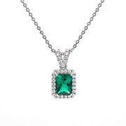 Emerald Clavicle Necklace For Women
 Product information:
 
 Treatment Process: Diamond
 
 Pendant material: 925 silver
 
 Chain style: cross chain
 
 Material: Silver
 
 Shape: Geometry
 
 Popular elrSAAS Merch DesignDesigns by SAASEmerald Clavicle Necklace