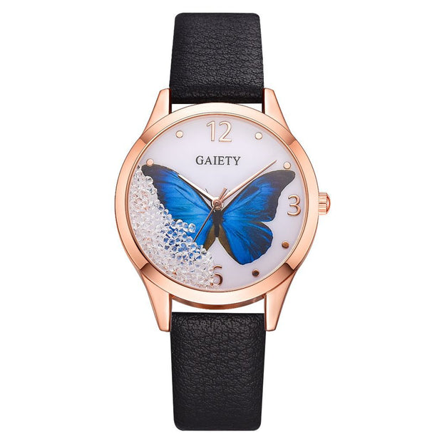 Gaiety Brand Women Watches Luxury Removable Rhinestone Butterfly WatchWSAAS Merch Design