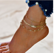 LETAPI Bohemian Beads Anklets for Women Boho Cubic Zirconia Anklet AnkASAAS Merch Design