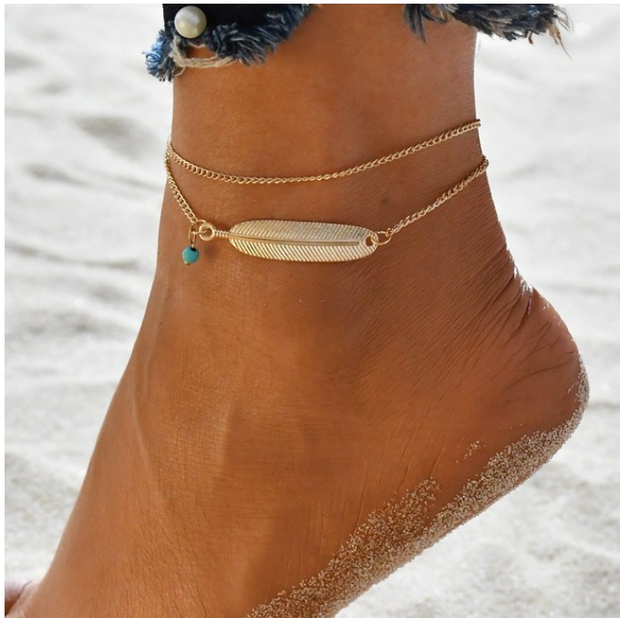 LETAPI Bohemian Beads Anklets for Women Boho Cubic Zirconia Anklet AnkASAAS Merch Design