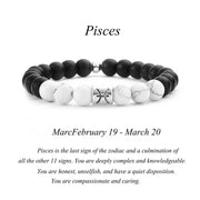 Frosted Black Agate White Turquoise Couple Bracelets For Men And Women
 Product information:
 


 Style: Unisex
 
 Modeling: Constellation
 
 Health function: anti-fatigue
 
 Packaging: Individually packed
 
 


 
 
 


 Packing list:
nSAAS Merch DesignDesigns by SAASFrosted Black Agate White Turquoise Couple Bracelets