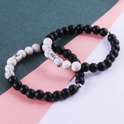 Frosted Black Agate White Turquoise Couple Bracelets For Men And Women
 Product information:
 


 Style: Unisex
 
 Modeling: Constellation
 
 Health function: anti-fatigue
 
 Packaging: Individually packed
 
 


 
 
 


 Packing list:
nSAAS Merch DesignDesigns by SAASFrosted Black Agate White Turquoise Couple Bracelets