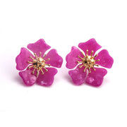 Alloy flower earrings for women
 Material: Alloy Acetic acid
 
 Style: Fashion OL
 
 Style: Women's
 
 Styling: flower
 
 Color: Red color, yellow brown, coffee, green purple, rose red
 
 
 
 


 ESAAS Merch DesignDesigns by SAASAlloy flower earrings