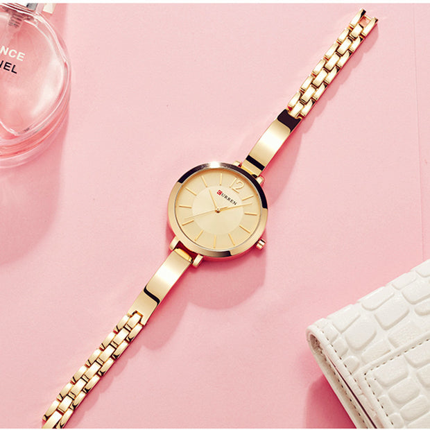 Empower Your Style: Elegant Women's Rose Gold Bracelet Watch - Fashion0Designs by SAAS