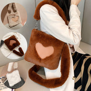 Love Handbags Winter Plush Shoulder Bags For Women
 Product information:
 


 Color: brown, khaki, white
 
 Material: plush
 
 Luggage trend style: Tote bag
 
 Bag size: large
 
 Popular element: sewing thread
 
 LiASAAS Merch DesignDesigns by SAASLove Handbags Winter Plush Shoulder Bags