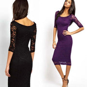 Evening dress ladies dress
 Evening dress ladies dress
 
 Collar type: round neck
 
 Waist type: mid waist
 
 Clothing placket: hedging
 
 Color classification: purple, black,
 
 Combination 0Designs by SAASDesigns by SAASEvening dress ladies dress