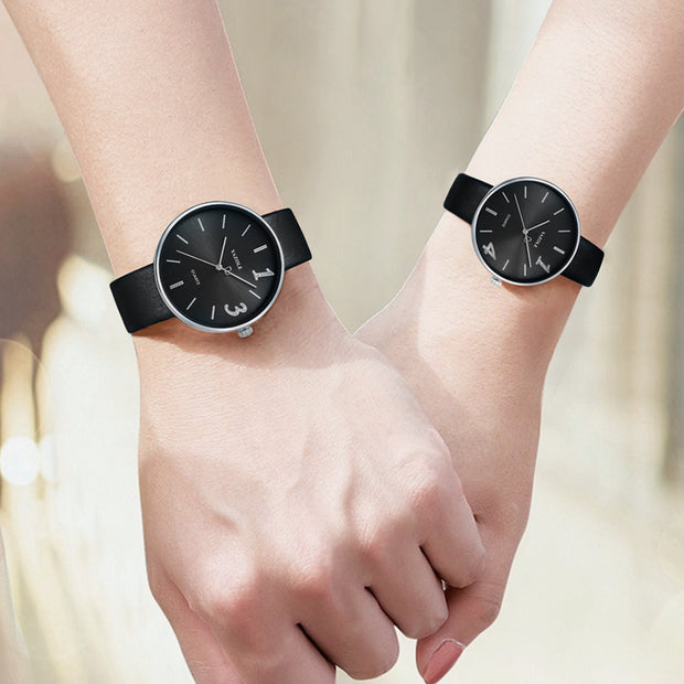 Fashionable Men And Women Couple Watches Trendy Waterproof
 Product Information:
 


 Display type: pointer
 
 Applicable people: couples
 
 Style: Simple
 
 Waterproof: Yes
 
 Waterproof performance: 3ATM
 
 Movement type:WSAAS Merch DesignDesigns by SAASWomen Couple Watches Trendy Waterproof