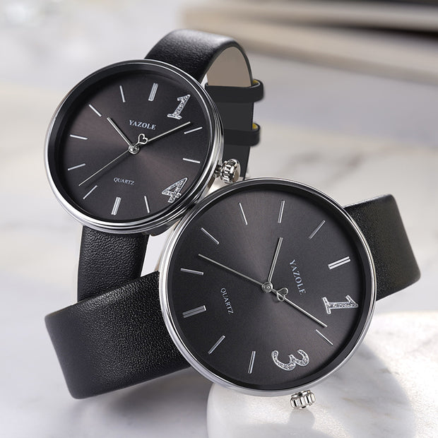 Fashionable Men And Women Couple Watches Trendy Waterproof
 Product Information:
 


 Display type: pointer
 
 Applicable people: couples
 
 Style: Simple
 
 Waterproof: Yes
 
 Waterproof performance: 3ATM
 
 Movement type:WSAAS Merch DesignDesigns by SAASWomen Couple Watches Trendy Waterproof