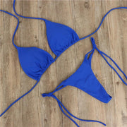 Classic Tie-Side Bikini Collection - Essential Solid Color String SwimDesigns by SAAS