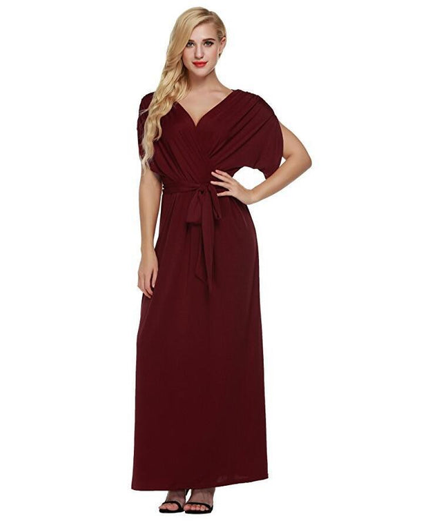 4XL Big Size Dress Elegant Women Long Dresses Summer Dresses
 Product information:
 
 Material:
 Polyester Spandex


 Style:
 street


 Features:
 V-neck, high waist


 Colour:
 Black, blue, green, white, wine red, fuchsia, d0SAAS Merch DesignDesigns by SAAS4XL Big Size Dress Elegant Women Long Dresses Summer Dresses