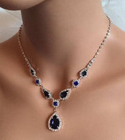 Blue Zirconia Necklace For Women
 Overview:
 
 100% new design and high quality
 
 Must-have for fashion women
 
 Have a beautiful appearance
 
 
 Specifications:
  
 


 Material: Zinc alloy
 
 StrSAAS Merch DesignDesigns by SAASBlue Zirconia Necklace