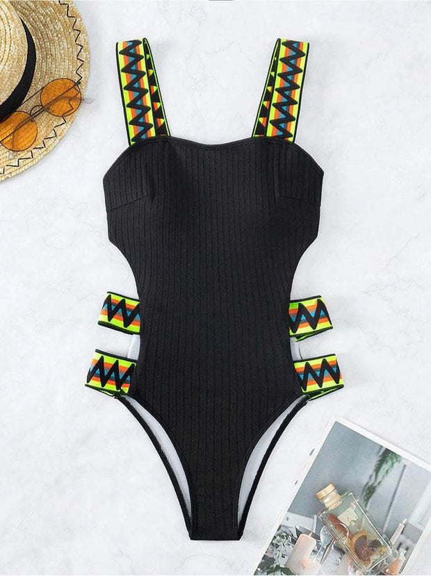 Women's One-piece Swimming Suit Bikini
 Product information:
 
 Pattern: solid color
 
 Color: Black, Orange
 
 Size: S,M,L,XL
 
 Style: one-piece swimsuit
 
 Fabric name: Polyester
 
 Applicable Gender:Designs by SAASDesigns by SAAS-piece Swimming Suit Bikini