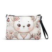 Charming Bear Wristlet Pouch - Floral Cute Clutch Bag