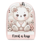 Huggable Bear Backpack - Cute and Cozy Pink Minimalist BagCarry comfort wherever you go with our Huggable Bear Backpack, perfect for adding a touch of charm to your daily essentials. This adorable pink bag features a friendDesigns by SAASDesigns by SAASHuggable Bear Backpack - Cute