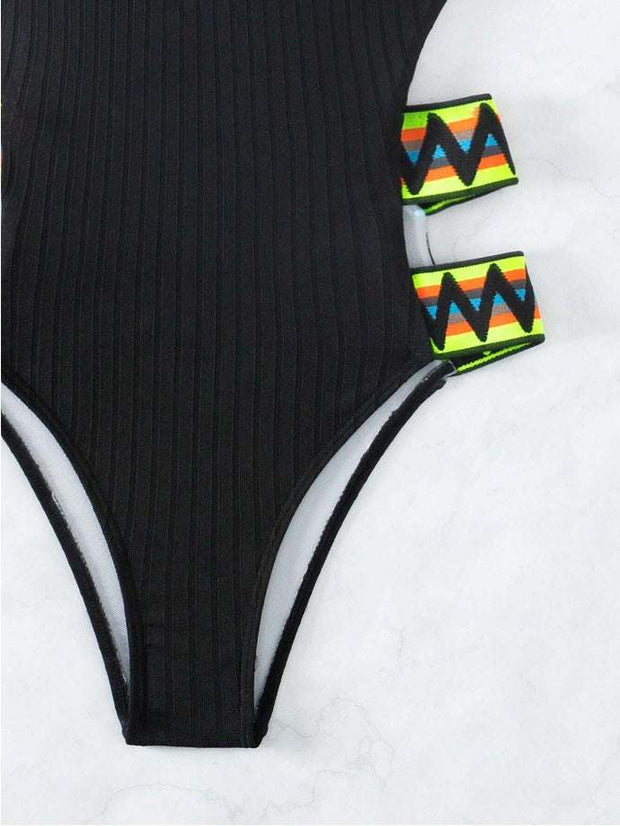 Women's One-piece Swimming Suit Bikini
 Product information:
 
 Pattern: solid color
 
 Color: Black, Orange
 
 Size: S,M,L,XL
 
 Style: one-piece swimsuit
 
 Fabric name: Polyester
 
 Applicable Gender:Designs by SAASDesigns by SAAS-piece Swimming Suit Bikini