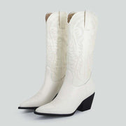 Netflix Embroidered Western Cowboy Boots For Women
 Overview:
 
 Unique design, stylish and beautiful.
 
 Good material, comfortable feet.
 
 A variety of colors, any choice.
 
 
 Specification:
 
 Upper material:
 BSAAS Merch DesignDesigns by SAASNetflix Embroidered Western Cowboy Boots