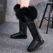 Leather Hair Knee High Boots For Women
 Overview:
 
 Unique design, stylish and beautiful.
 
 Good material, comfortable feet.
 
 A variety of colors, any choice.
 
 
 Specification:


 Color classificatBSAAS Merch DesignDesigns by SAASLeather Hair Knee High Boots