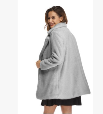 Faux Fur Coat Women Long Sleeve Warm Thick Wave Jackets Plus Size Coat
 Style: England
 
 Year of listing / season: autumn 2018
 
 Fabric composition: artificial fur
 
 Clothing style: Europe and America
 
 Style Type: Temperament CommjSAAS Merch DesignDesigns by SAASFaux Fur Coat Women Long Sleeve Warm Thick Wave Jackets