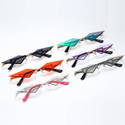 Fashion rimless sunglasses for women
 Specifications: Conventional
 
 Glasses structure: frame
 
 Whether it is polarized: No
 
 Lens material: PC
 
 Style: Metal
 
 Anti-UV grade: UV400
 
 Style: UnivMSAAS Merch DesignDesigns by SAASFashion rimless sunglasses