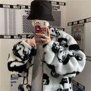 WAKUTA Winter Wool Coat Female Street Wear Chic Cute Funny Print Coats
 Product information


 Applicable age: 18-24 years old
 
 Pattern: Cartoon Anime
 
 Style: Commuter
 
 Collar: Square Collar Shirt
 
 Placket: Zipper
 
 Color CatejSAAS Merch DesignDesigns by SAASWAKUTA Winter Wool Coat Female Street Wear Chic Cute Funny Print Coats