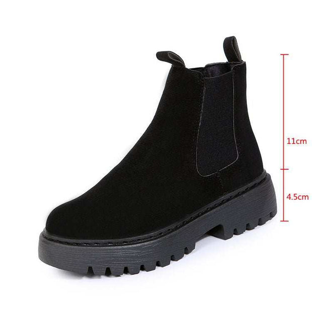 Fashion Short Martin Boots For Women
 Product information:
 
 Pattern: solid color
 
 Color: Black, Milky White, Red
 
 Size: 35, 36, 37, 38, 39, 40, 41, 42
 
 Shoe Upper material: artificial pu
 
 AppBSAAS Merch DesignDesigns by SAASFashion Short Martin Boots