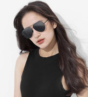 Aviator sunglasses for men and women polarized
 Glasses structure: frame
 
 Whether it is polarized: Yes
 
 style: Casual
 
 Frame material: plastic
 
 Anti-UV grade: UV400
 
 Style: Universal
 


 Lens color: bMSAAS Merch DesignDesigns by SAASAviator sunglasses