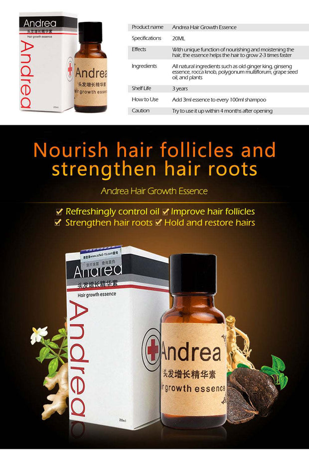 Hair Growth Anti Hair Loss Liquid 20ml Dense Hair Andrea Hairstyle KerkSAAS Merch Design