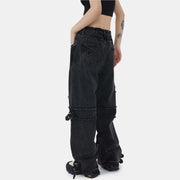 Loose Straight Trousers For Men And Women
 Product information:
 
 Length: trousers
 
 Fabric name: cotton
 
 Leg opening style: straight leg
 
 Color: black
 
 
 Dimension information:
 
 Size: S, M, L, XLhSAAS Merch DesignDesigns by SAASLoose Straight Trousers