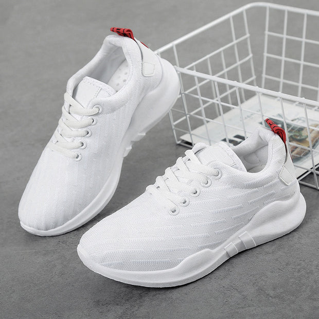 Korean Style Breathable Knitted Sneakers For Women
 Product information:
 
 
 Product category: Sports casual shoes
 
 Applicable gender: Female
 
 Upper material: Cotton
 
 Popular elements: Car stitching, leather tSAAS Merch DesignDesigns by SAASKorean Style Breathable Knitted Sneakers