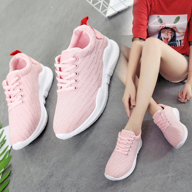 Korean Style Breathable Knitted Sneakers For Women
 Product information:
 
 
 Product category: Sports casual shoes
 
 Applicable gender: Female
 
 Upper material: Cotton
 
 Popular elements: Car stitching, leather tSAAS Merch DesignDesigns by SAASKorean Style Breathable Knitted Sneakers