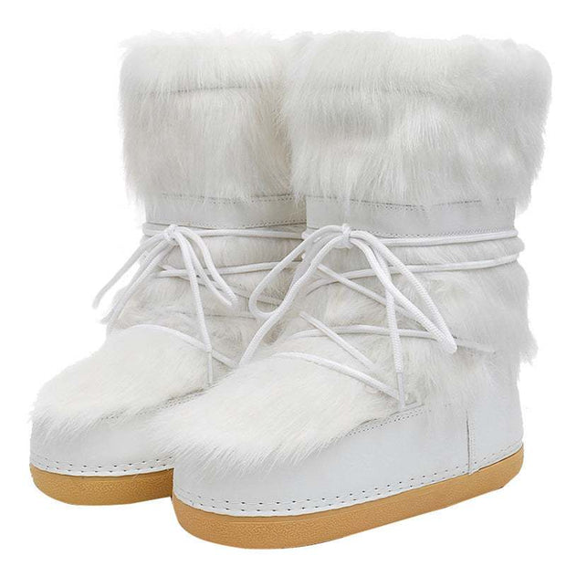 Winter Space Boots Furry Moon Boot Snow Boots For Women Fleece-lined W
 Product information:
 
 Pattern: solid color
 
 Lining material: artificial cotton
 
 Color: white full hair, white fur mouth, white full hair
 
 Upper height: MidBSAAS Merch DesignDesigns by SAASWinter Space Boots Furry Moon Boot Snow Boots
