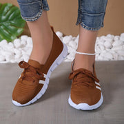 Casual Lace-up Mesh Shoes Preppy Flats Walking Running Sports Shoes SntSAAS Merch Design