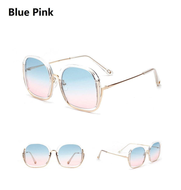 Colorful Fashionable Large Half Frame Sunglasses For Women
 Product information:
 


 Lens material: AC
 
 Frame material: plastic+metal
 
 Glasses structure: frame
 
 Glasses Style: Box
 
 Anti UV grade: UV400


 
 
 PackiMSAAS Merch DesignDesigns by SAASColorful Fashionable Large Half Frame Sunglasses