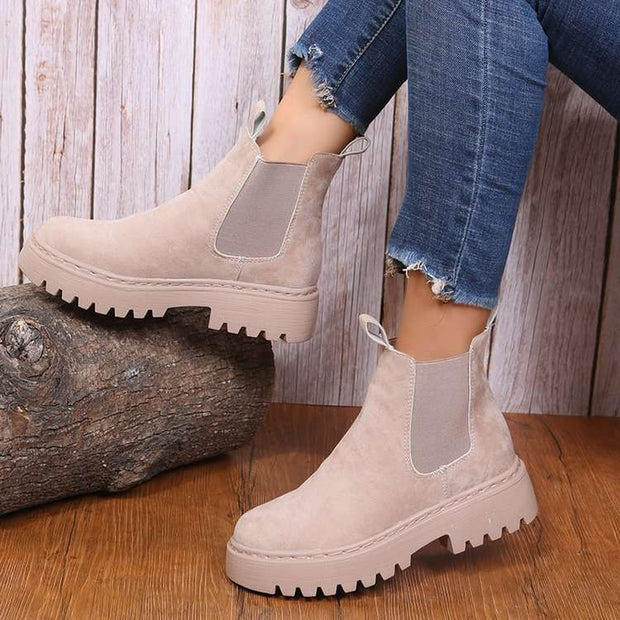 Fashion Short Martin Boots For Women
 Product information:
 
 Pattern: solid color
 
 Color: Black, Milky White, Red
 
 Size: 35, 36, 37, 38, 39, 40, 41, 42
 
 Shoe Upper material: artificial pu
 
 AppBSAAS Merch DesignDesigns by SAASFashion Short Martin Boots