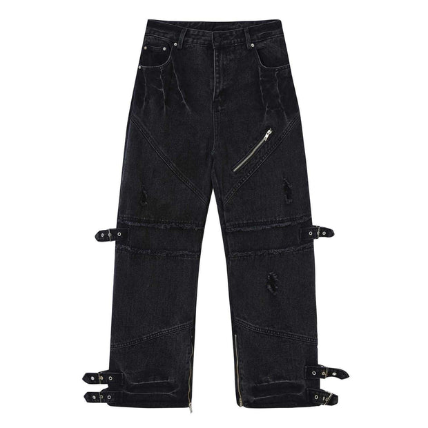 Loose Straight Trousers For Men And Women
 Product information:
 
 Length: trousers
 
 Fabric name: cotton
 
 Leg opening style: straight leg
 
 Color: black
 
 
 Dimension information:
 
 Size: S, M, L, XLhSAAS Merch DesignDesigns by SAASLoose Straight Trousers