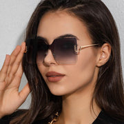 New Large Frame Square Sunglasses For Men And Women
 Product information:
 


 Frame Material: Metal
 
 Lens color: pink, gray, blue, brown
 
 Transmittance Classification: Class 1/Light Colored Sunglasses
 
 GlassesMSAAS Merch DesignDesigns by SAASLarge Frame Square Sunglasses