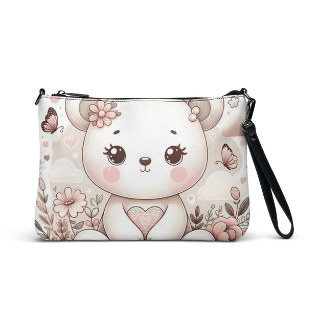 Charming Bear Wristlet Pouch - Floral Cute Clutch BagStep out with the "Charming Bear Wristlet Pouch," the ultimate blend of functionality and whimsical style. This clutch, adorned with an adorable bear surrounded by dDesigns by SAASDesigns by SAASCharming Bear Wristlet Pouch - Floral Cute Clutch Bag