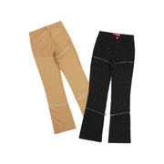 Fashion Micro Horn Casual Trousers For Women
 Product information:
 
 Main fabric composition: polyester
 
 Style: micro pull pants
 
 Color: black, khaki
 
 
 Dimension information:
 
 Size: S, M, L
 


 
 
 hSAAS Merch DesignDesigns by SAASFashion Micro Horn Casual Trousers