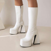 Fashion And Personality High Boots For Women
 Product Information:
 
 Upper material: artificial PU
 
 Applicable gender: female
 
 Style: Casual
 
 Color: Black, Red, Blue, White
 
 
 Dimension information:
 BSAAS Merch DesignDesigns by SAASPersonality High Boots