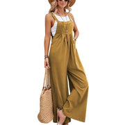 Women Long Bib Pants Overalls Casual Loose Rompers Jumpsuits With Pock
 Product Information:
 
 Fabric name: cotton
 
 Style: Overalls
 
 Pant type: straight tube type
 
 Pant length: Long pants
 
 Waist type: mid-waist
 
 Thickness: MJSAAS Merch DesignDesigns by SAASWomen Long Bib Pants Overalls Casual Loose Rompers Jumpsuits