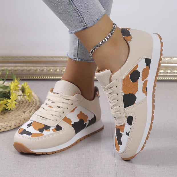Fashoin Leopard Print Lace-up Sports Shoes For Women Sneakers Casual RtSAAS Merch Design