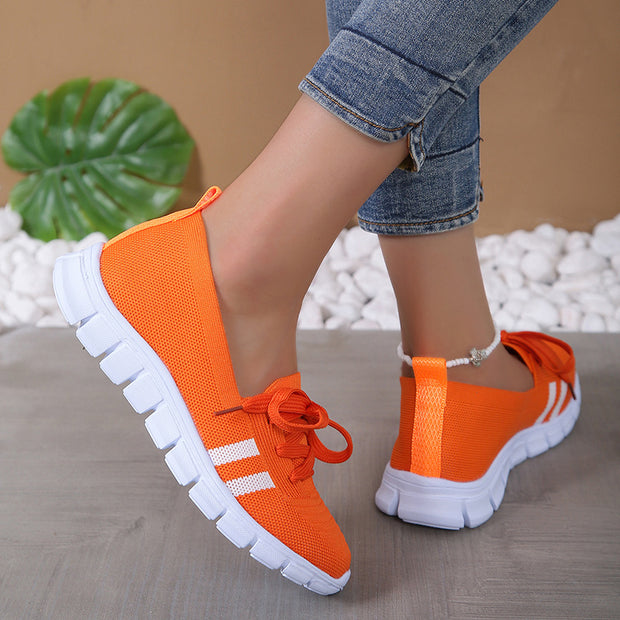 Casual Lace-up Mesh Shoes Preppy Flats Walking Running Sports Shoes SntSAAS Merch Design