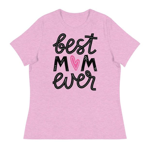 Women's Relaxed T-ShirtEmbrace your motherly charm with this "Best Mom Ever" T-shirt, a delightful blend of comfort and celebration. Crafted from soft, breathable fabric, it ensures all-daDesigns by SAASDesigns by SAASWomen'